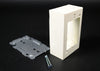 Steel surface raceway & recpt box 2000 Ivory