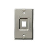 QuickPort Stainless Steel Wallplate w/Rivets for Phone/VOIP, Mfr Leviton