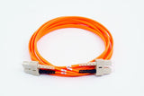 Fiber Optic Patch Cable, SC PC to SC PC, 3mm Duplex, Multimode | Plus Corning® InfiniCor®300 Fiber