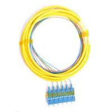 Distribution Pigtail 6 Fiber Singlemode SC/UPC Blue Boots 3 Meters