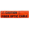 4" Long Wrap Around Label (Black on Orange)
