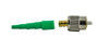 FC/APC Zirconia Ferrule 126µm Single Mode Connector, 900µm Boot, APC Angled Polish