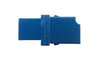 Single Mode LC Mating Sleeve, Zirconia Sleeve, Snap Mount, Blue Color