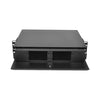 2RU Rack Mount Patch Housing - Single Sliding Tray, Holds 4 Adapter Panels