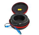 Launch Disc Style #1, 100 meters, Single mode, 1.5 meter Pigtails, SC/UPC Connectors Both Ends | Plus Corning® SMF-28® Ultra Fiber