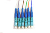 Distribution Pigtail 6 Fiber Multimode (50um OM3) LC/UPC Aqua Boots 3 Meters