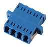 Quad Single Mode LC Mating Sleeve, Beige Color, Duplex SC Footprint, Snap & Screw Mount