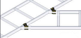 Adjustable Horizontal Splice Hardware (Pair)