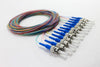 9/125/900µm Singlemode ST/UPC Color Coded Pigtails, 3 Meters (12 pcs/pack)