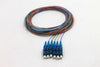 9/125/900µm Singlemode LC/UPC Color Coded Pigtails, 3 Meters (6pcs/pack)